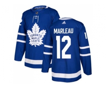 Men Adidas Toronto Maple Leafs #12 Patrick Marleau Blue Home Authentic Stitched NHL Jersey