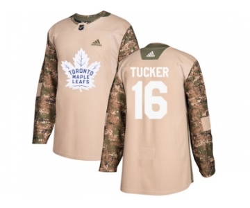 Men Adidas Toronto Maple Leafs #16 Darcy Tucker Camo Authentic 2017 Veterans Day Stitched NHL Jersey