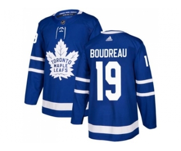 Men Adidas Toronto Maple Leafs #19 Bruce Boudreau Blue Home Authentic Stitched NHL Jersey