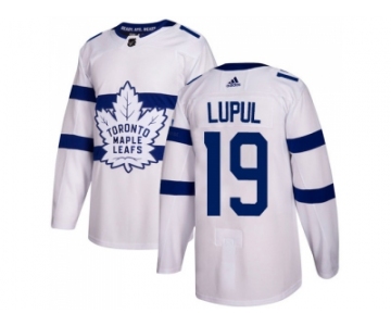 Men Adidas Toronto Maple Leafs #19 Joffrey Lupul White Authentic 2018 Stadium Series Stitched NHL Jersey