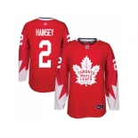 Men Adidas Toronto Maple Leafs #2 Ron Hainsey Red Team Canada Authentic Stitched NHL Jersey