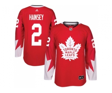 Men Adidas Toronto Maple Leafs #2 Ron Hainsey Red Team Canada Authentic Stitched NHL Jersey