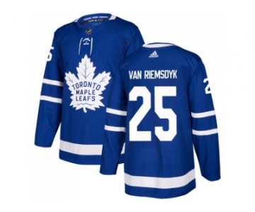 Men Adidas Toronto Maple Leafs #25 James Van Riemsdyk Blue Home Authentic Stitched NHL Jersey