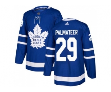 Men Adidas Toronto Maple Leafs #29 Mike Palmateer Blue Home Authentic Stitched NHL Jersey