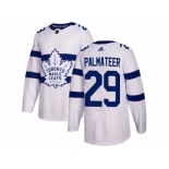 Men Adidas Toronto Maple Leafs #29 Mike Palmateer White Authentic 2018 Stadium Series Stitched NHL Jersey