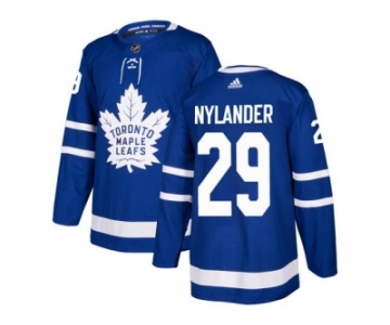 Men Adidas Toronto Maple Leafs #29 William Nylander Blue Home Authentic Stitched NHL Jersey