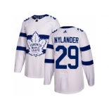 Men Adidas Toronto Maple Leafs #29 William Nylander White Authentic 2018 Stadium Series Stitched NHL Jersey