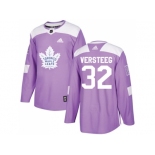 Men Adidas Toronto Maple Leafs #32 Kris Versteeg Purple Authentic Fights Cancer Stitched NHL Jersey