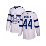 Men Adidas Toronto Maple Leafs #44 Morgan Rielly White Authentic 2018 Stadium Series Stitched NHL Jersey