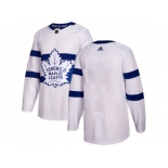 Men Adidas Toronto Maple Leafs Blank White Authentic 2018 Stadium Series Stitched NHL Jersey