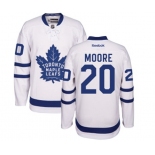 Men Reebok Toronto Maple Leafs #20 Dominic Moore Authentic White Away NHL Jersey