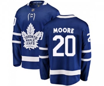 Men Toronto Maple Leafs #20 Dominic Moore Fanatics Branded Royal Blue Home Breakaway NHL Jersey