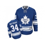 Men Toronto Maple Leafs #34 Auston Matthews Blue Alternate Stitched NHL Jersey