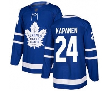 Men's Maple Leafs #24 Kasperi Kapanen Blue Home Stitched Hockey Jersey