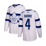 Men's Maple Leafs #4 Tyson Barrie White 2018 Stadium Series Stitched Hockey Jersey