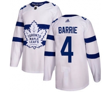 Men's Maple Leafs #4 Tyson Barrie White 2018 Stadium Series Stitched Hockey Jersey