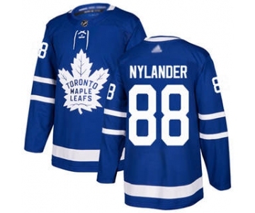 Men's Maple Leafs #88 William Nylander Blue Home Authentic Stitched Hockey Jersey