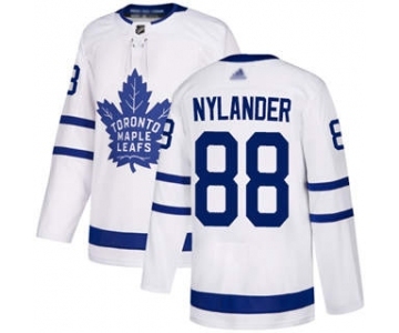 Men's Maple Leafs #88 William Nylander White Road Authentic Stitched Hockey Jersey