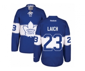 Men's Reebok Toronto Maple Leafs #23 Brooks Laich Authentic Royal Blue 2017 Centennial Classic NHL Jersey