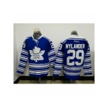 Men's Reebok Toronto Maple Leafs #29 William Nylander Authentic Royal Blue white NHL Jersey