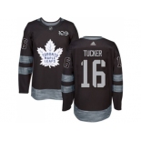 Men's Toronto Maple Leafs #16 Darcy Tucker Black 1917-2017 100th Anniversary Stitched NHL Jersey