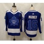 Men's Toronto Maple Leafs #16 Mitchell Marner Royal Blue 2021 New Hockey Jersey