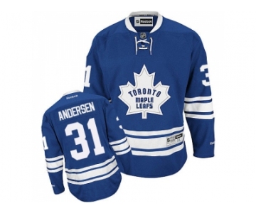 Men's Toronto Maple Leafs #31 Frederik Andersen Royal Blue New Third NHL Jersey