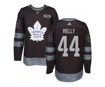 Men's Toronto Maple Leafs #44 Morgan Rielly Black 1917-2017 100th Anniversary Stitched NHL Jersey