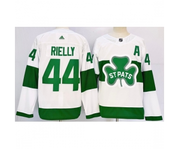 Men's Toronto Maple Leafs #44 Morgan Rielly White St Patricks Authentic Jersey