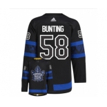 Men's Toronto Maple Leafs #58 Michael Bunting Black X Drew House Inside Out Stitched Jersey