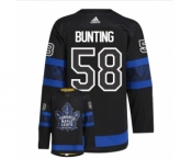 Men's Toronto Maple Leafs #58 Michael Bunting Black X Drew House Inside Out Stitched Jersey