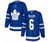 Men's Toronto Maple Leafs #6 Ron Ellis Royal Blue Adidas Stitched NHL Jersey