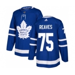 Men's Toronto Maple Leafs #75 Ryan Reaves Blue Stitched Jersey