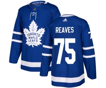 Men's Toronto Maple Leafs #75 Ryan Reaves Blue Stitched Jersey