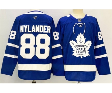 Men's Toronto Maple Leafs #88 William Nylander Blue 2024-25 Stitched Jersey