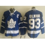 Men's Toronto Maple Leafs #93 Doug Gilmour Blue New Stitched NHL Jersey