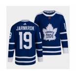 Men's Toronto Maple Leafs Black #19 Calle Jarnkrok Blue 2022 Reverse Retro Stitched Jersey