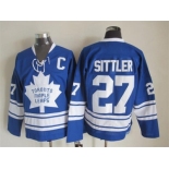 NHL Toronto Maple Leafs #27 Darryl Sittler blue Throwback Stitched jerseys