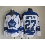 NHL Toronto Maple Leafs #27 Darryl Sittler white Throwback Stitched jerseys