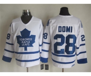 NHL Toronto Maple Leafs #28 Domi white Throwback Stitched jerseys