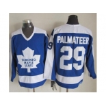 NHL Toronto Maple Leafs #29 Mike Palmateer Blue White CCM Throwback Stitched jerseys