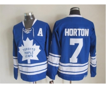 NHL Toronto Maple Leafs #7 HORTON Blue Throwback Stitched jerseys