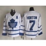 NHL Toronto Maple Leafs #7 Horton white Throwback Stitched jerseys