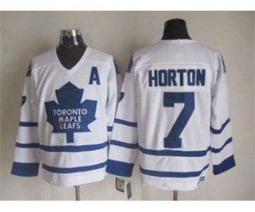 NHL Toronto Maple Leafs #7 Horton white Throwback Stitched jerseys