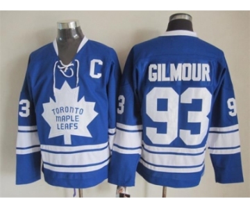 NHL Toronto Maple Leafs #93 Doug Gilmour blue Throwback Stitched jerseys