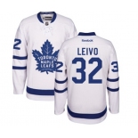 Reebok Toronto Maple Leafs #32 Josh Leivo Authentic White Away NHL Jersey