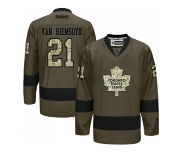 Toronto Maple Leafs #21 James Van Riemsdyk Green Salute to Service Stitched NHL Jersey