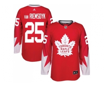 Toronto Maple Leafs #25 James Van Riemsdyk Red Alternate Stitched NHL Jersey