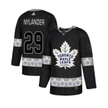 Toronto Maple Leafs #29 Williams Nylander Black Team Logos Fashion Jersey