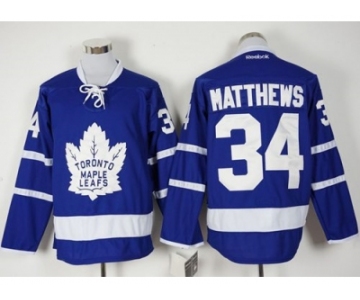 Toronto Maple Leafs #34 Auston Matthews Blue New Stitched NHL Jersey